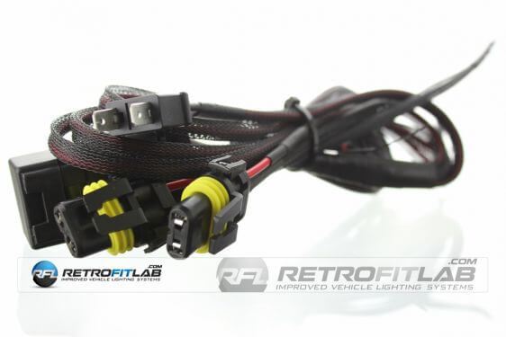 H4 motorcycle wire harness double